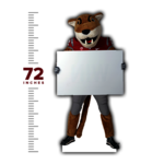 Butch Cutout Holding Sign 72 inch