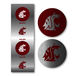 Round Coug Head Sticker Set